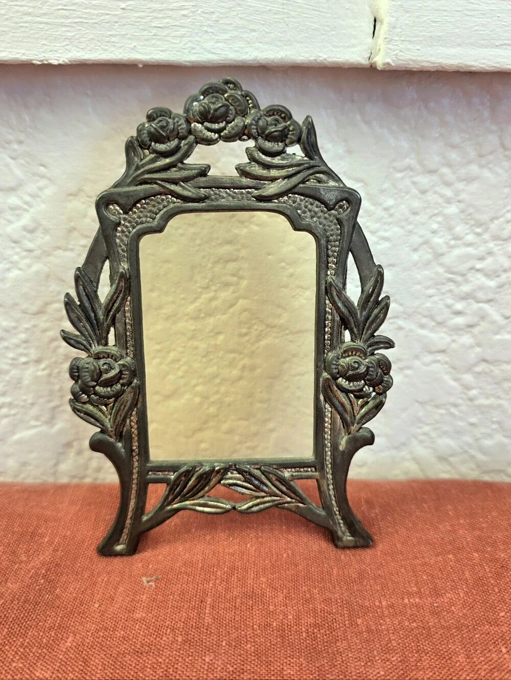 Vintage Miniature Metal Art Nouveau Frame